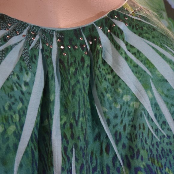 Jane Ashley Woman Floral Blouse, Watercolors, Size 2X - Picture 5 of 14